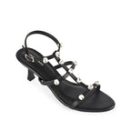 Victoria Charm Black Heels - Lino Perros