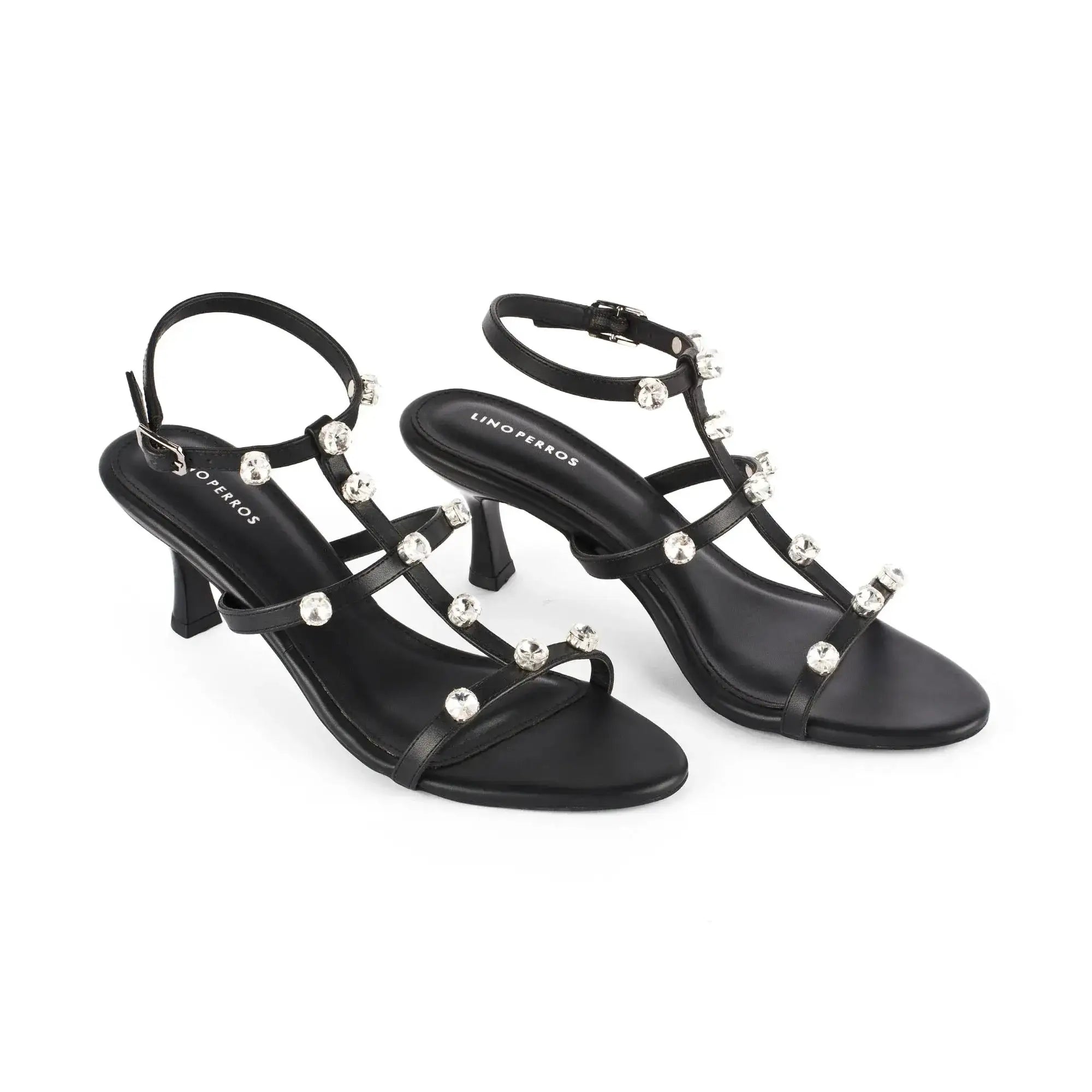 Victoria Charm Black Heels - Lino Perros
