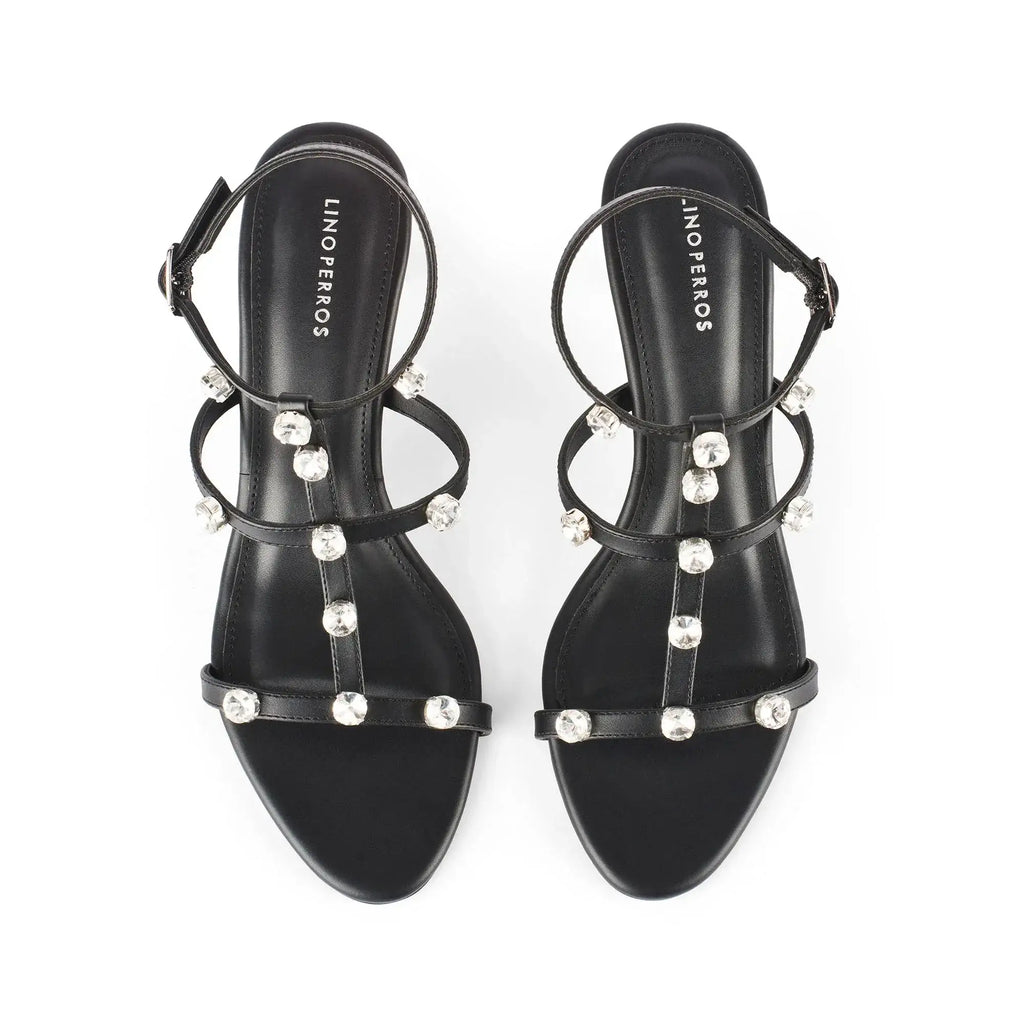 Victoria Charm Black Heels - Lino Perros