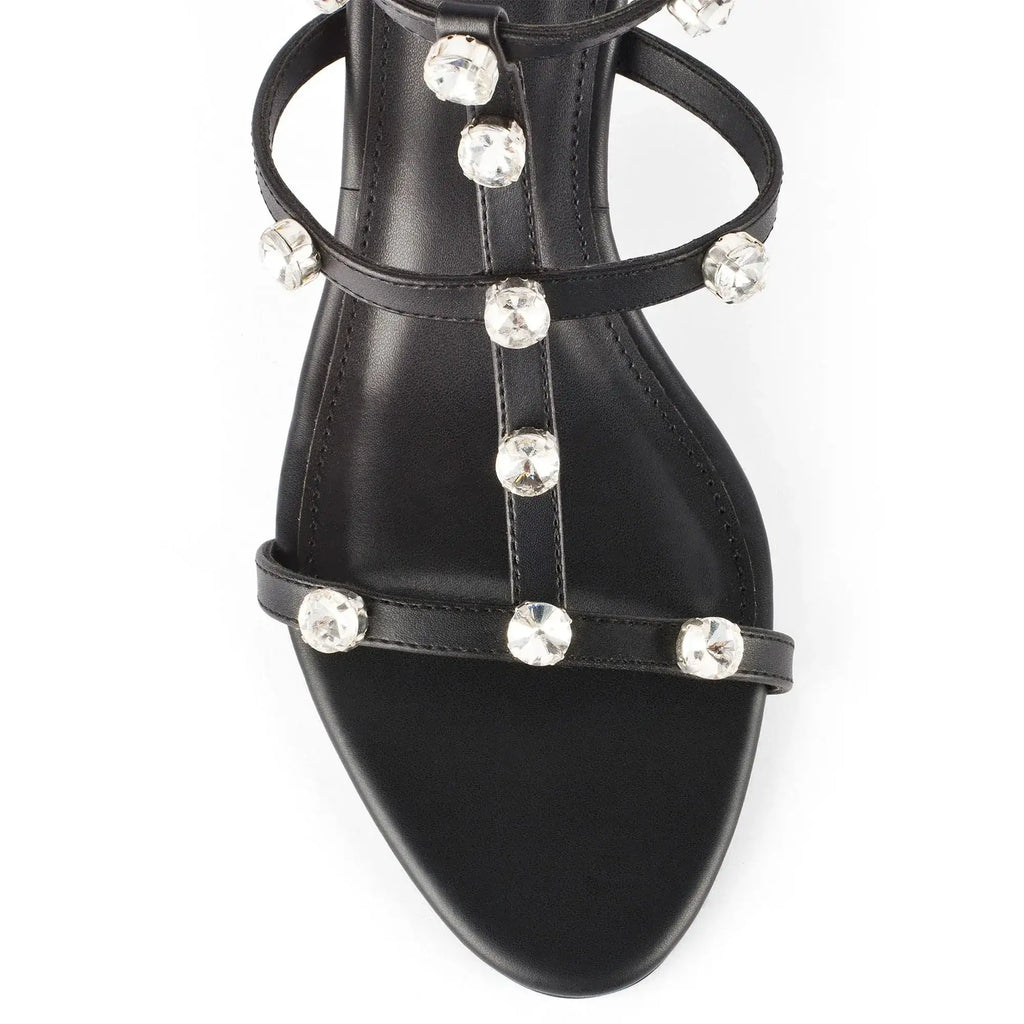 Victoria Charm Black Heels - Lino Perros