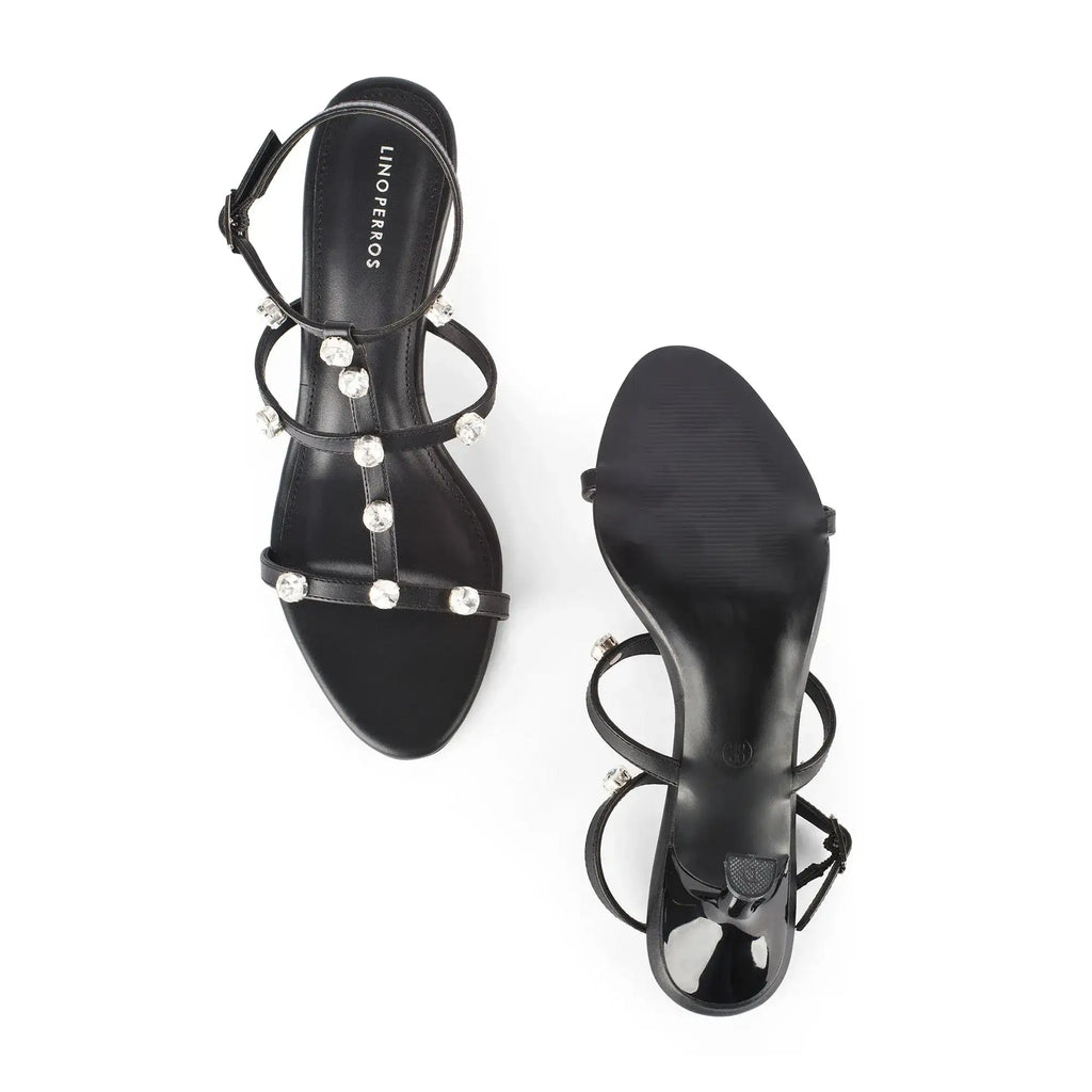 Victoria Charm Black Heels - Lino Perros