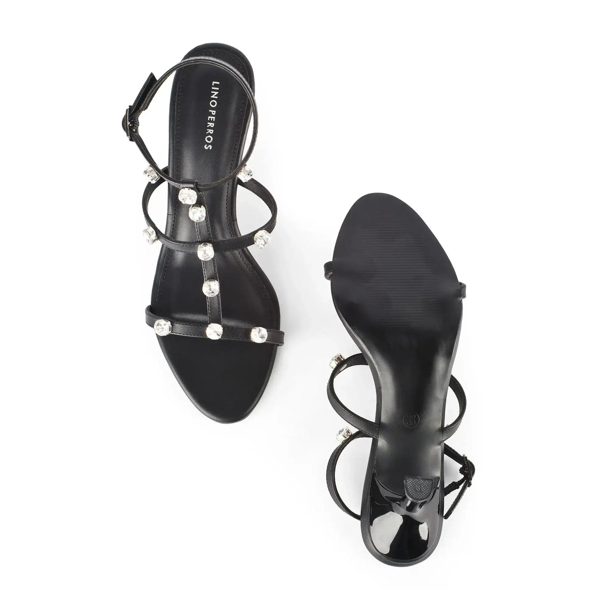 Victoria Charm Black Heels - Lino Perros