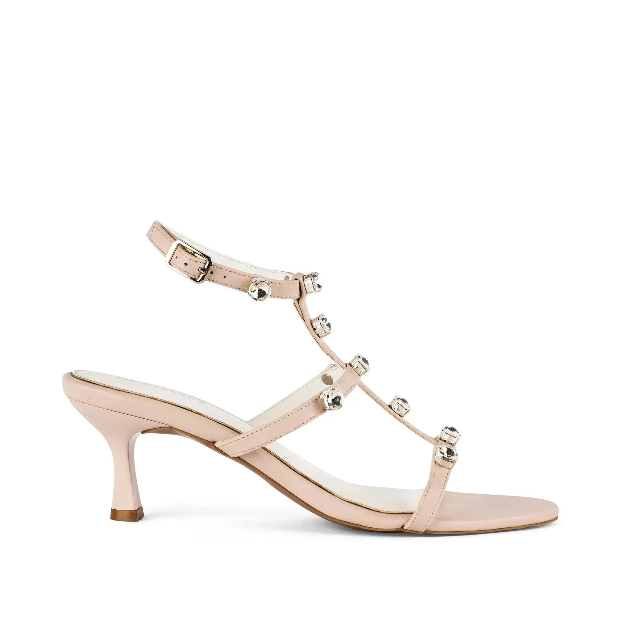 Victoria Charm White  Heels - Lino Perros