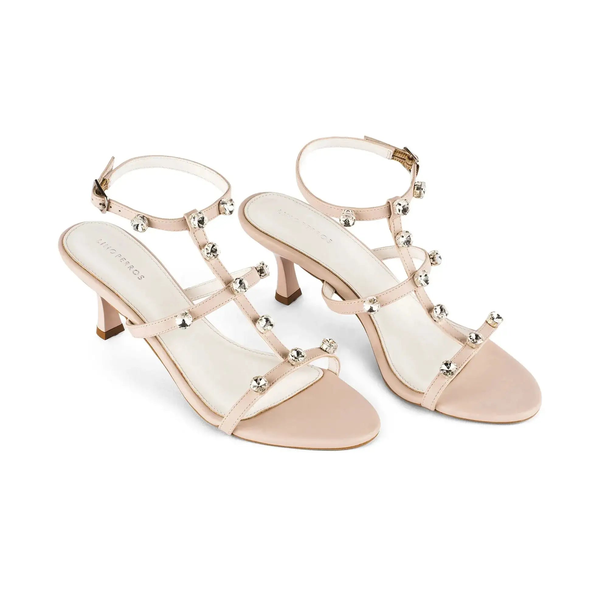 Victoria Charm White  Heels - Lino Perros