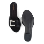 Harper Grace  Black Flats - Lino Perros
