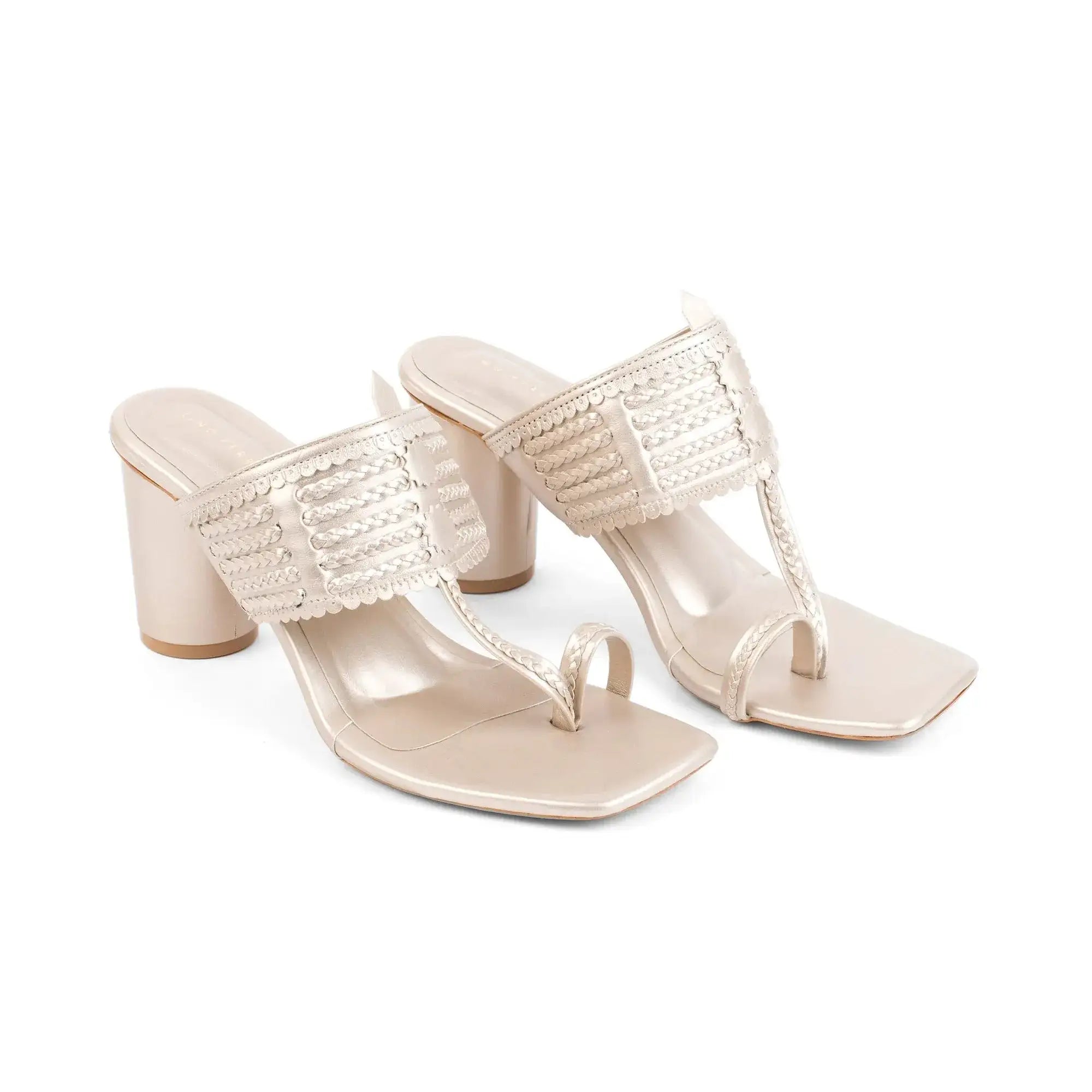 Eden Aura Gold Heels - Lino Perros
