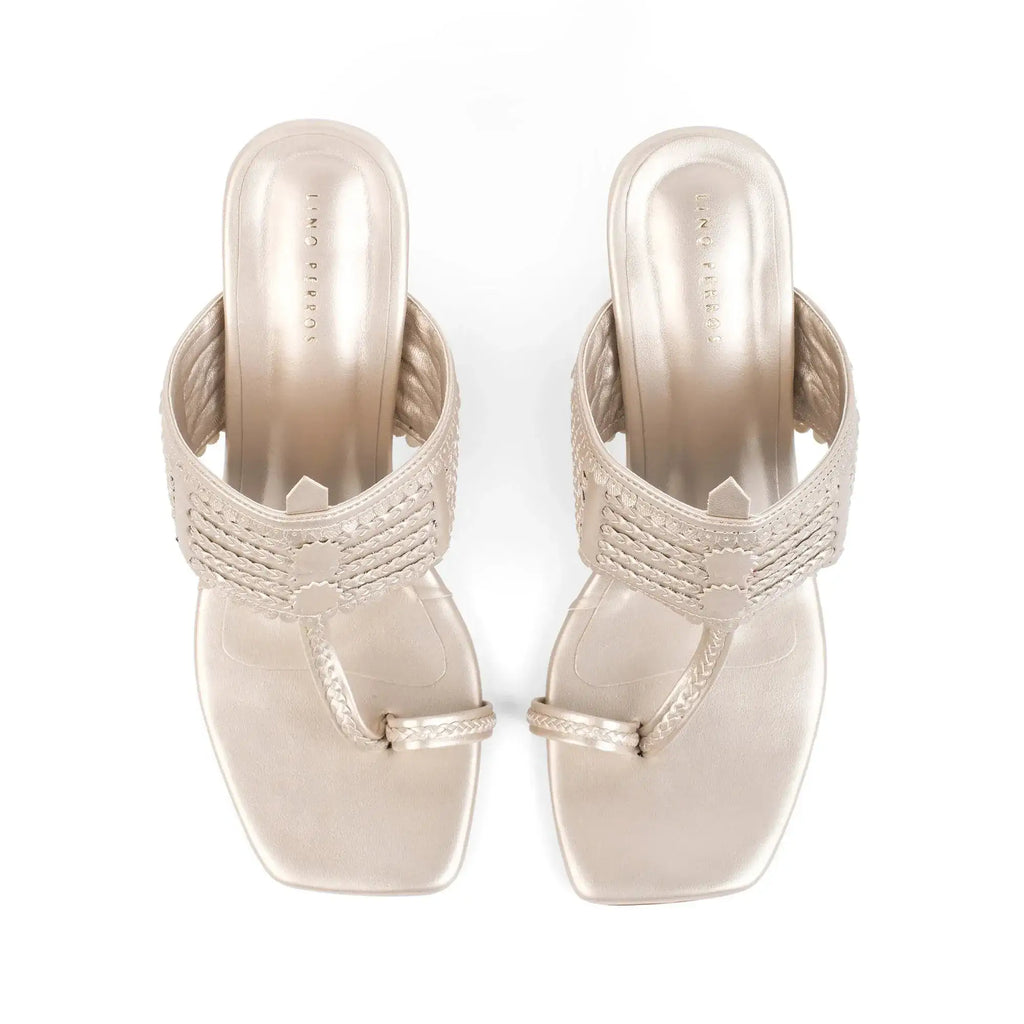Eden Aura Gold Heels - Lino Perros