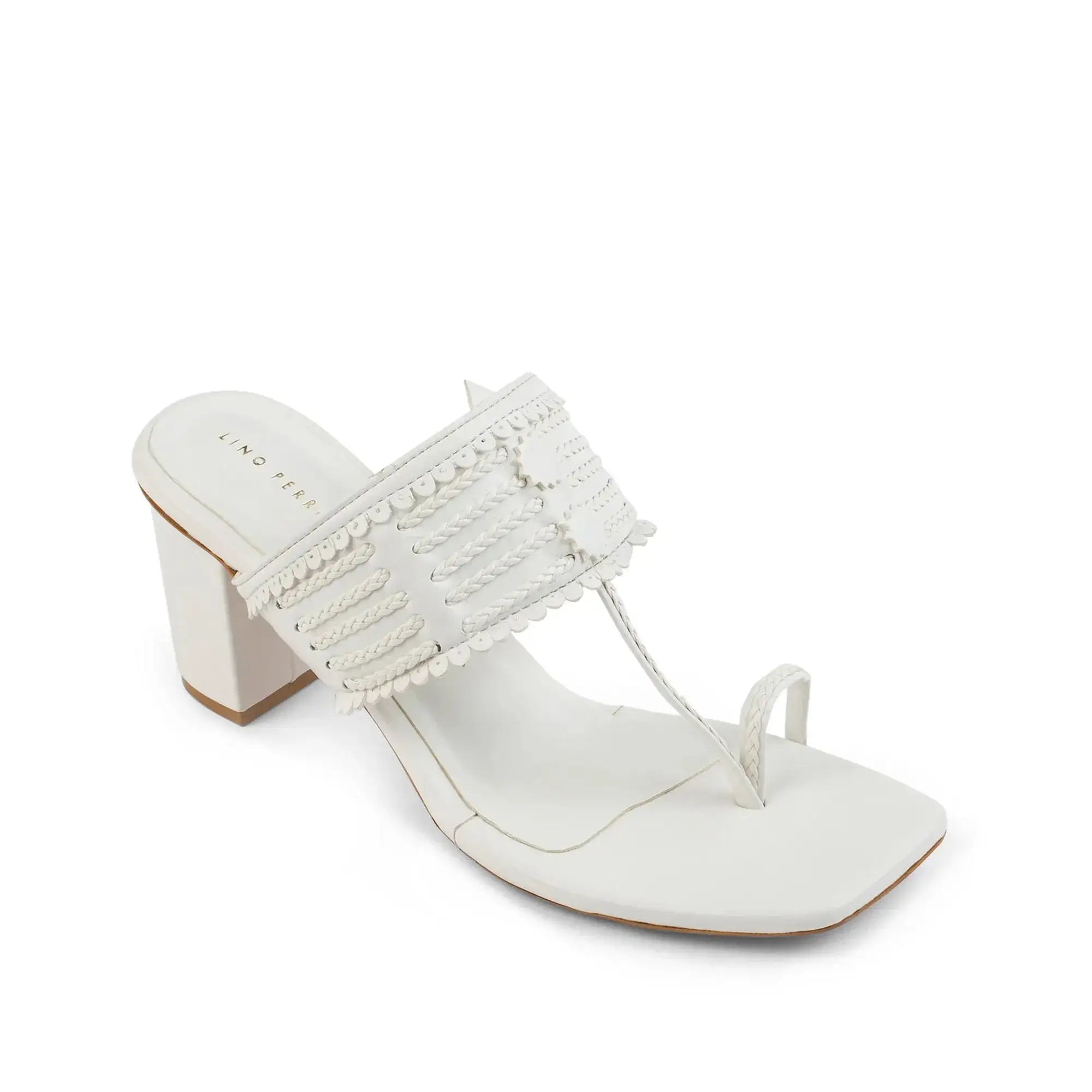 Eden Aura White Heels - Lino Perros