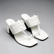 Eden Aura White Heels