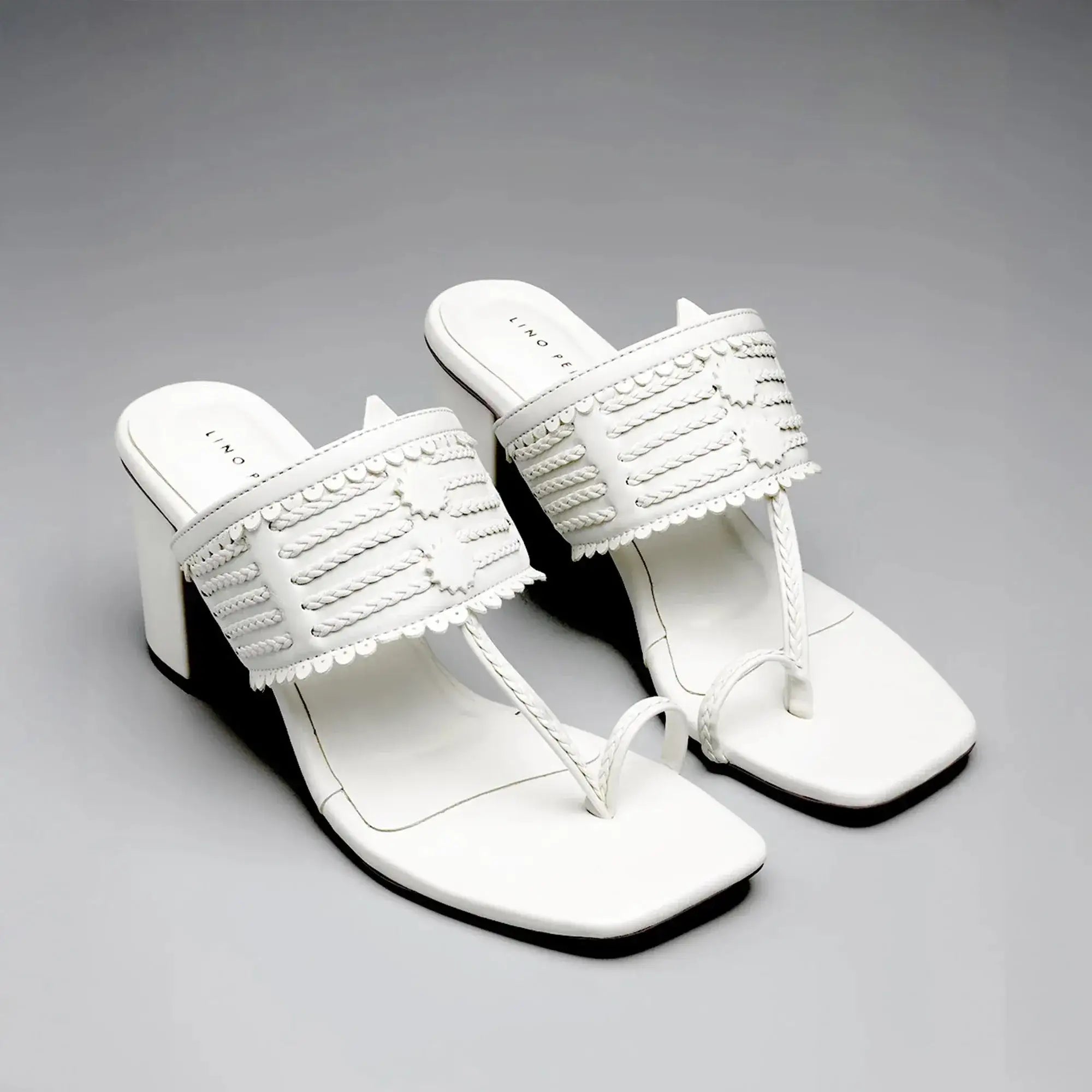 Eden Aura White Heels - Lino Perros