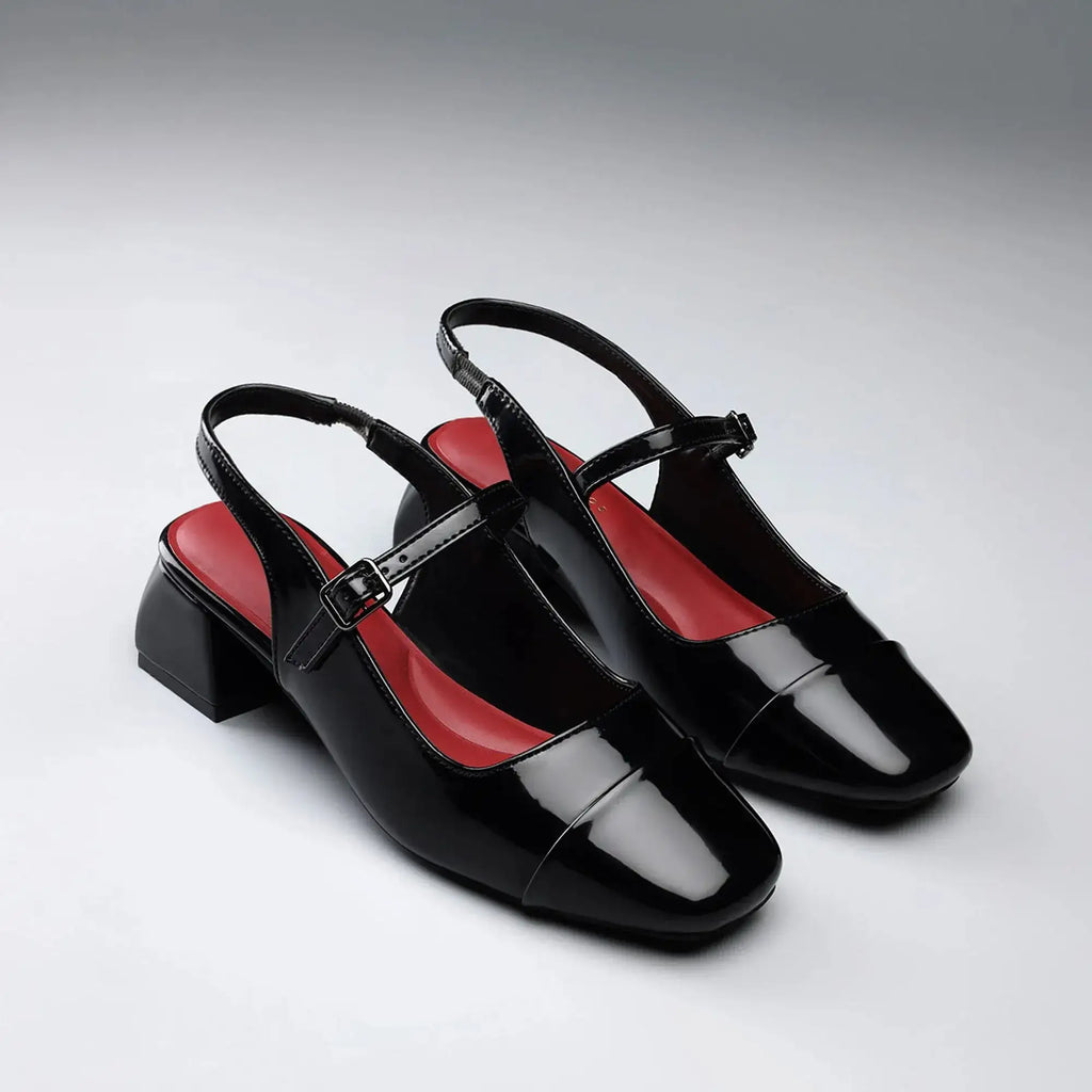 Hepburn Noir Black Heels - Lino Perros