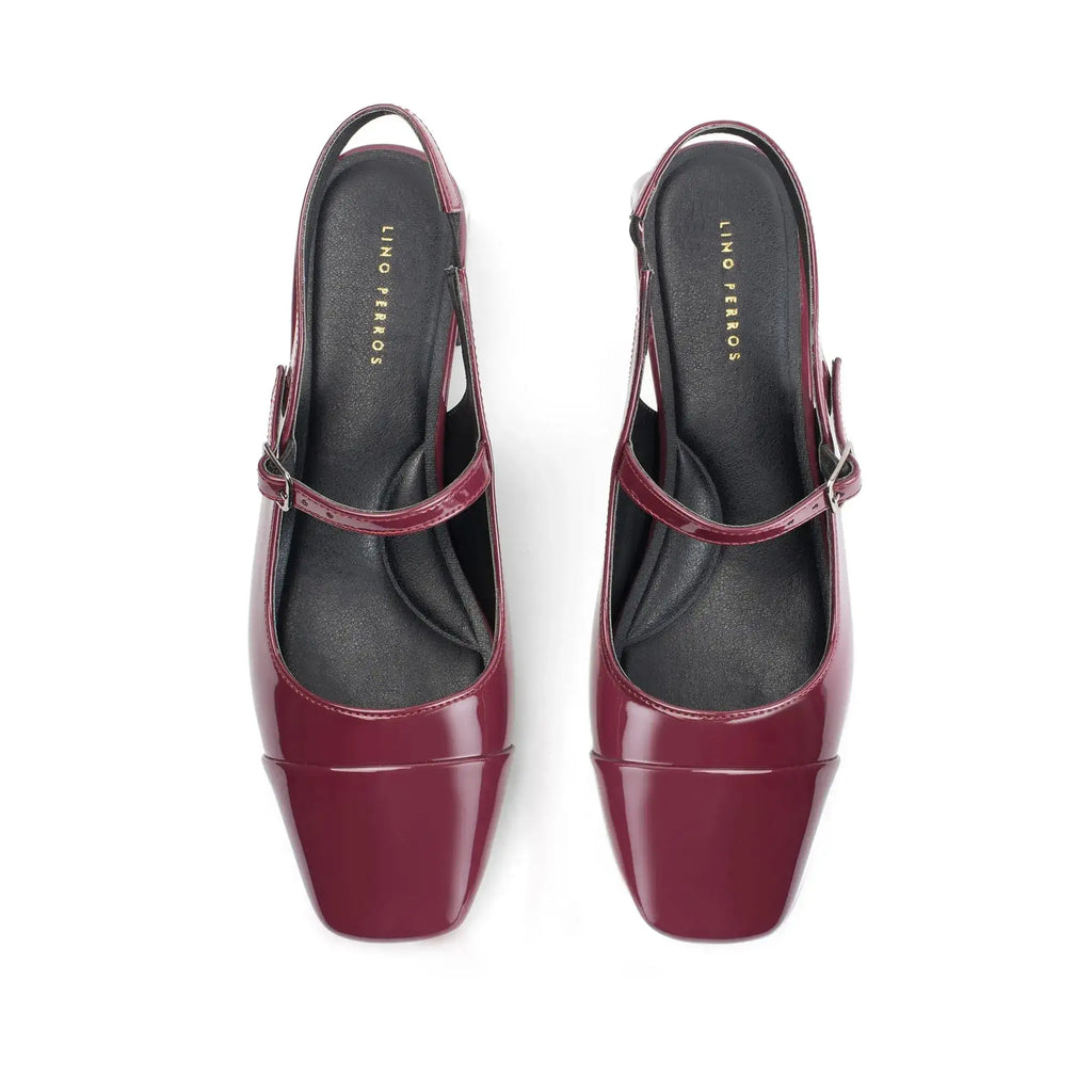 Hepburn Noir Red Heels - Lino Perros