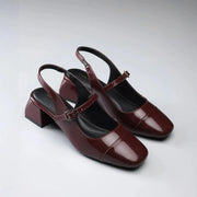 Hepburn Noir Red Heels