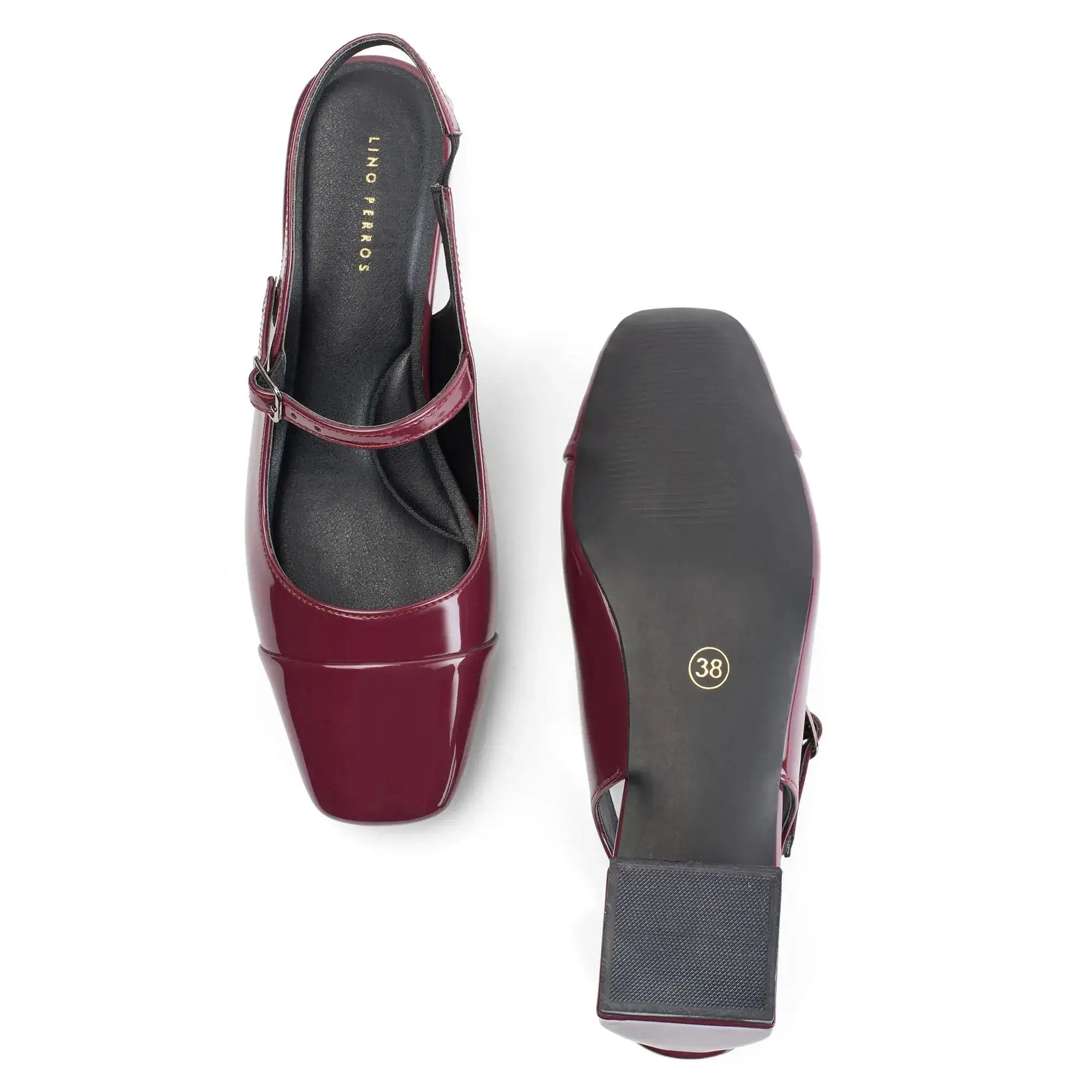 Hepburn Noir Red Heels - Lino Perros