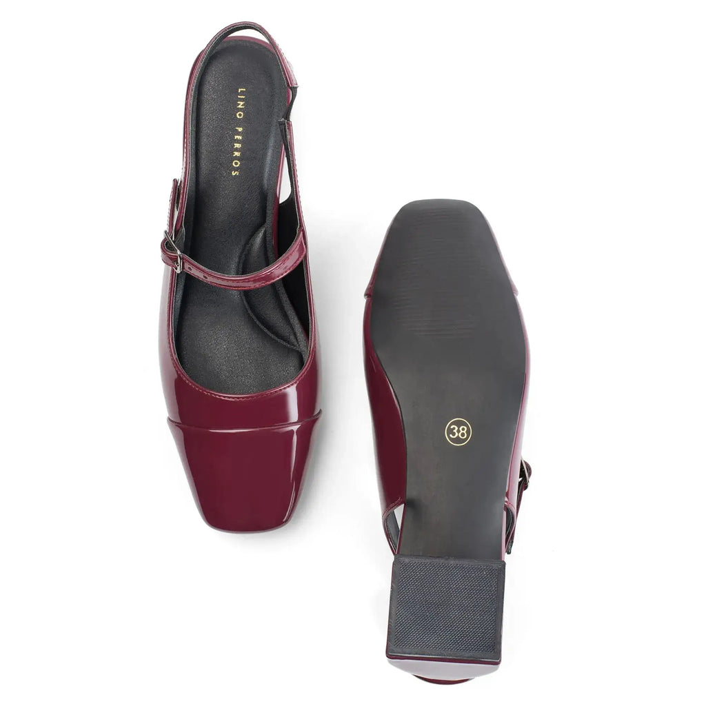 Hepburn Noir Red Heels - Lino Perros