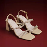 Gabbana Vogue Beige Heels