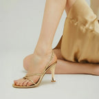 Gabbana Diva Gold Heels - Lino Perros