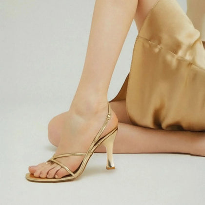 Gabbana Diva Gold Heels
