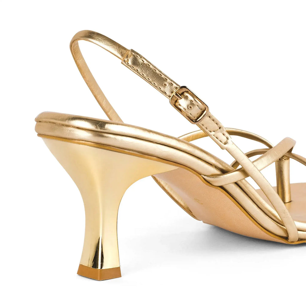 Gabbana Diva Gold Heels - Lino Perros
