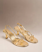 Gabbana Diva Gold Heels - Lino Perros