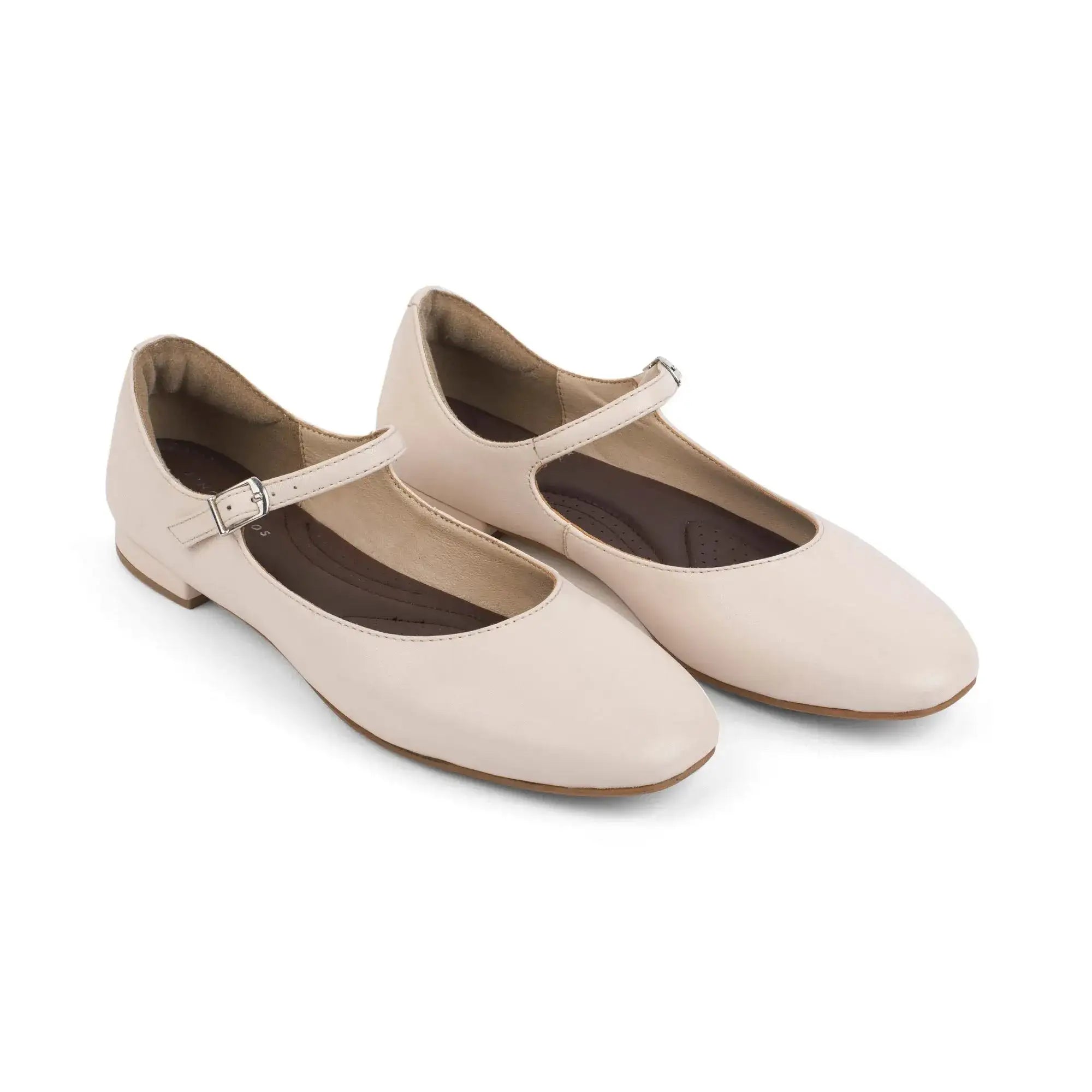 Hepburn Essence Beige Flats - Lino Perros
