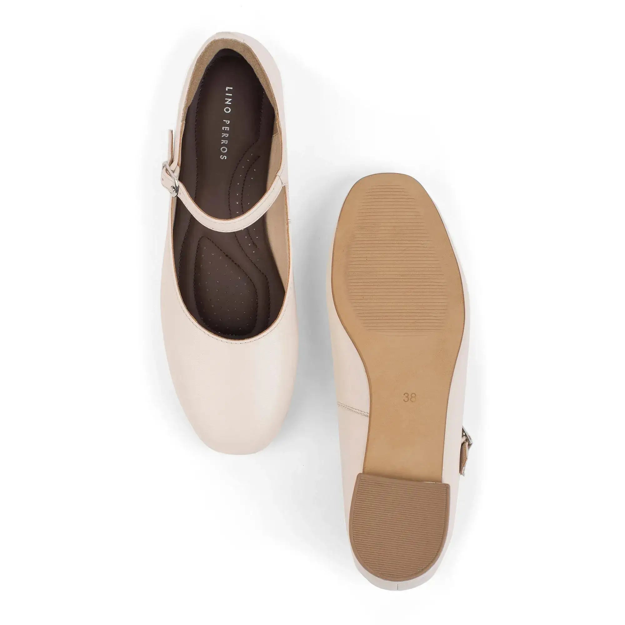 Hepburn Essence Beige Flats - Lino Perros