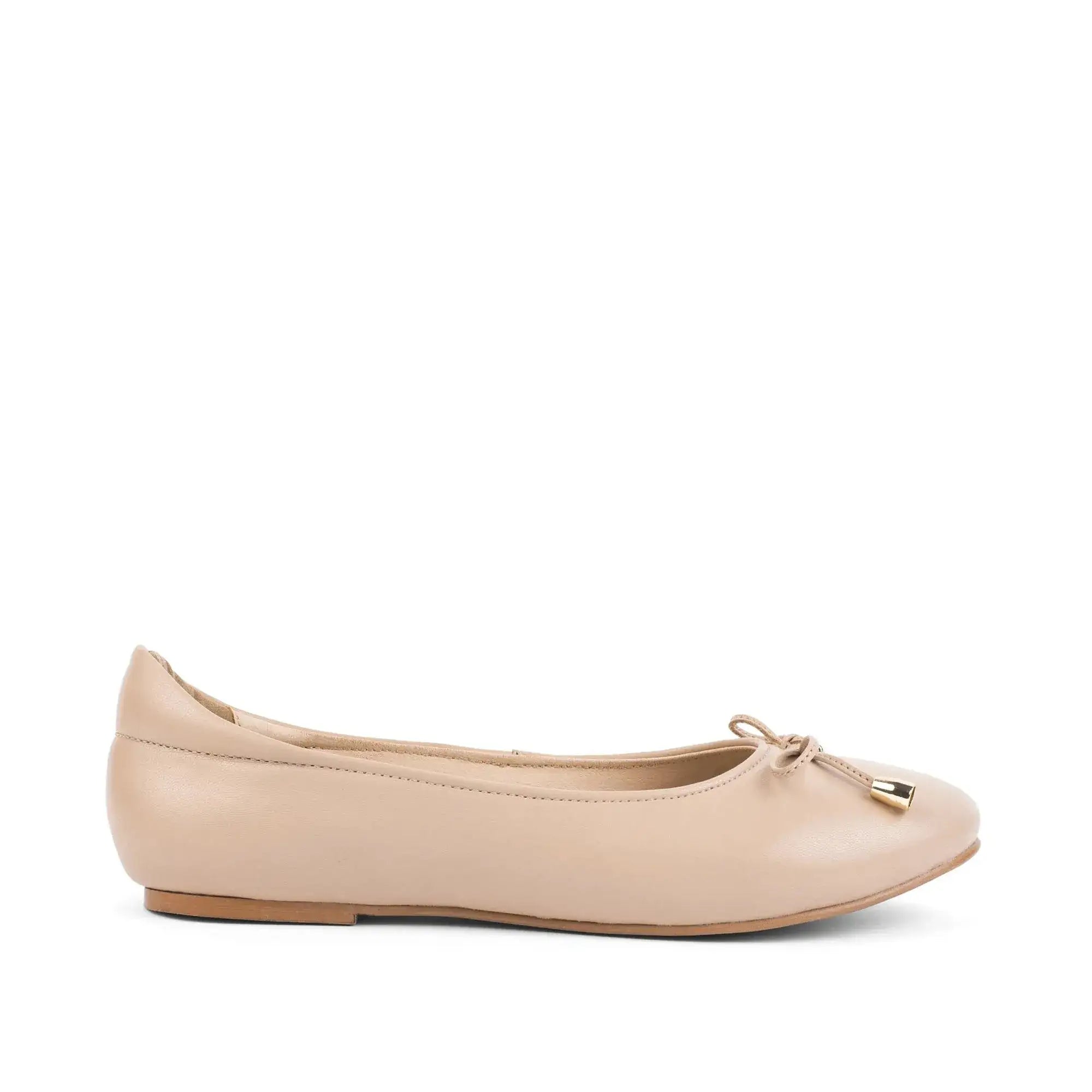 Hepburn Ballet Beige Flats - Lino Perros