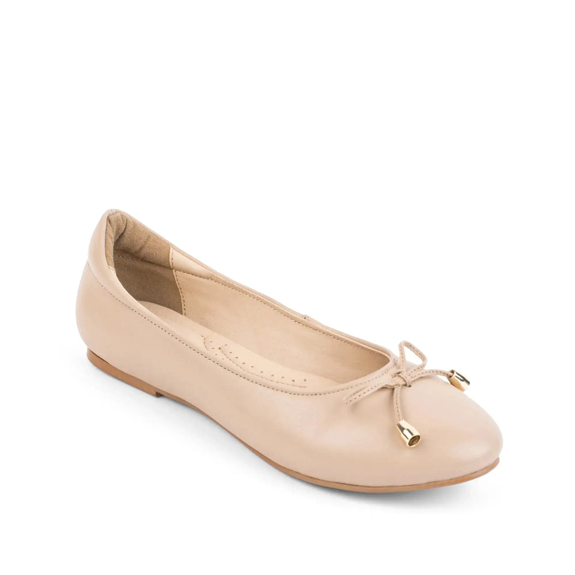 Hepburn Ballet Beige Flats - Lino Perros