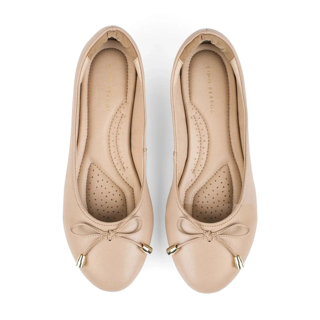 Hepburn Ballet Beige Flats - Lino Perros