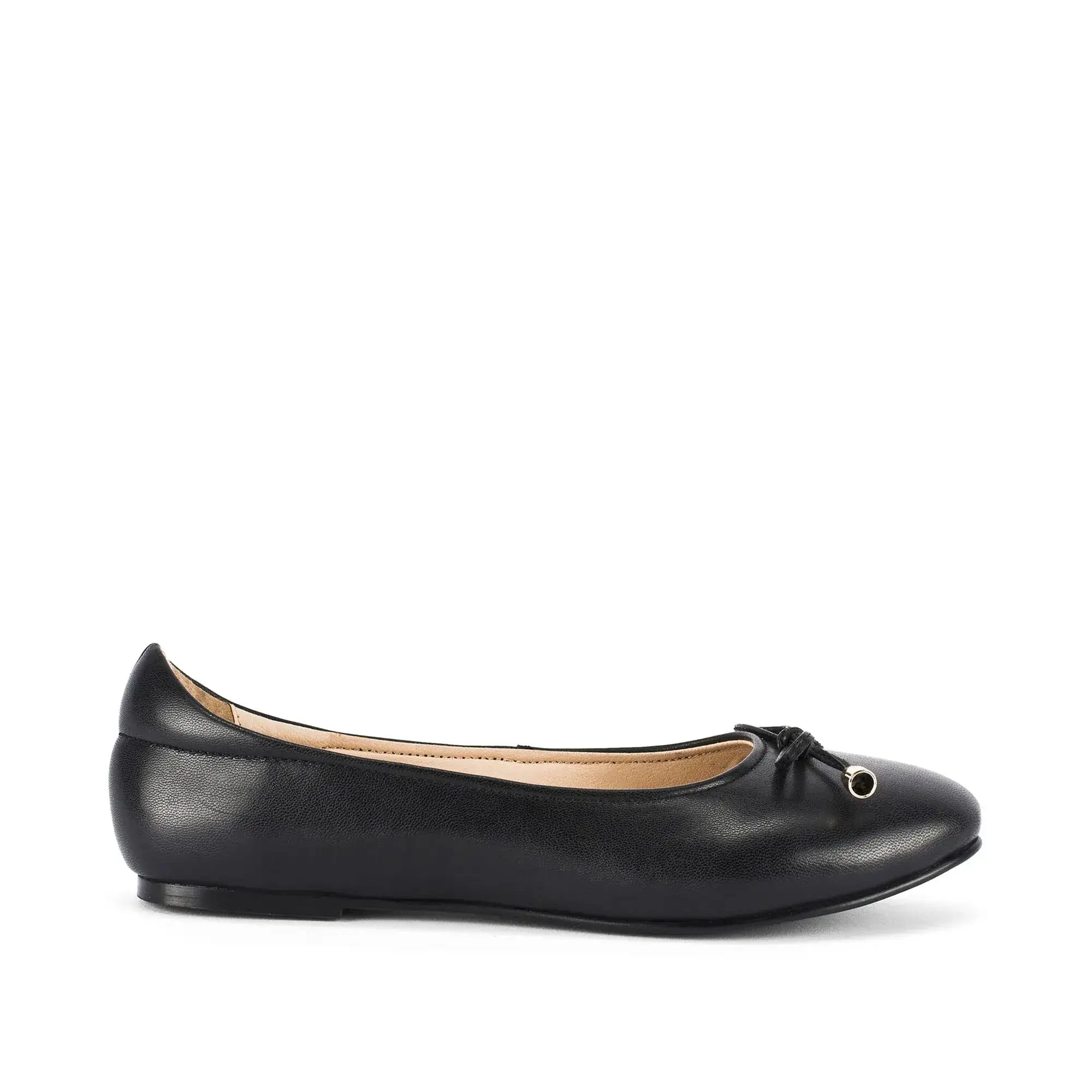 Hepburn Ballet Black Flats - Lino Perros