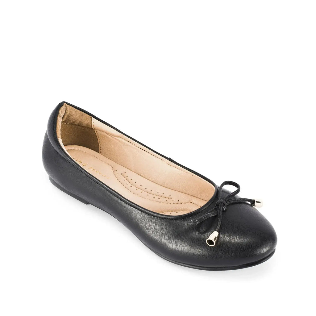 Hepburn Ballet Black Flats - Lino Perros