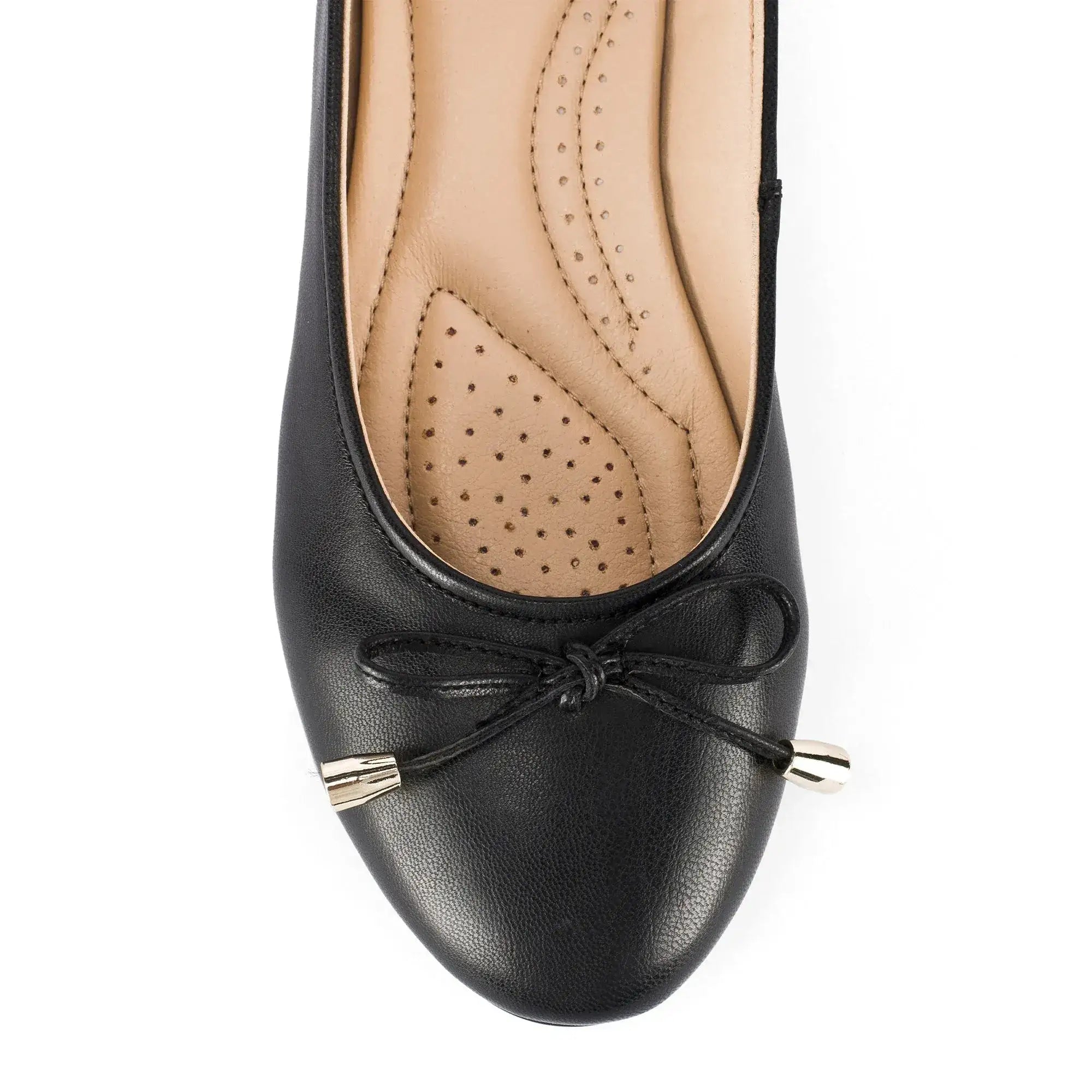 Hepburn Ballet Black Flats - Lino Perros