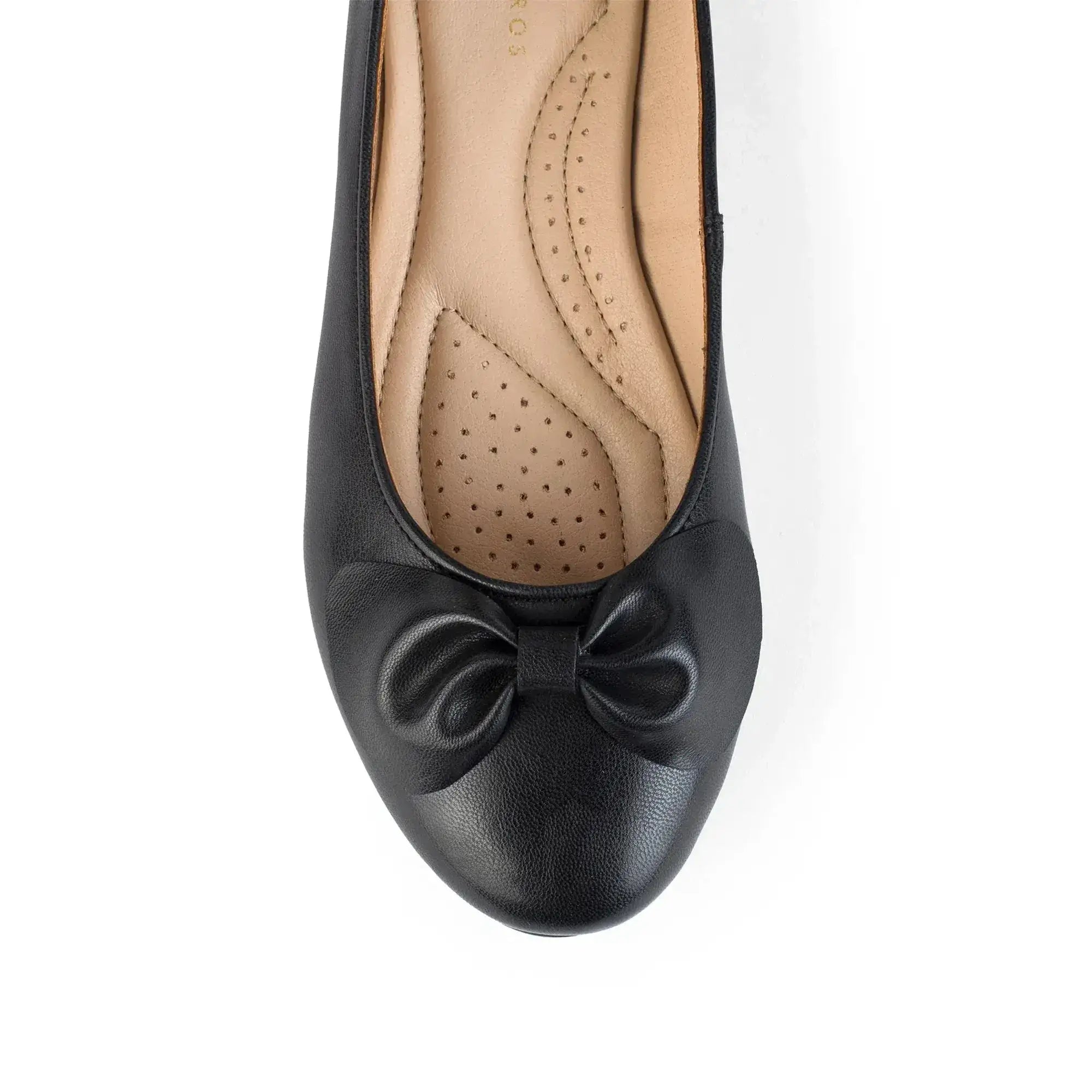 Hepburn Ballet Jet Black Flats - Lino Perros