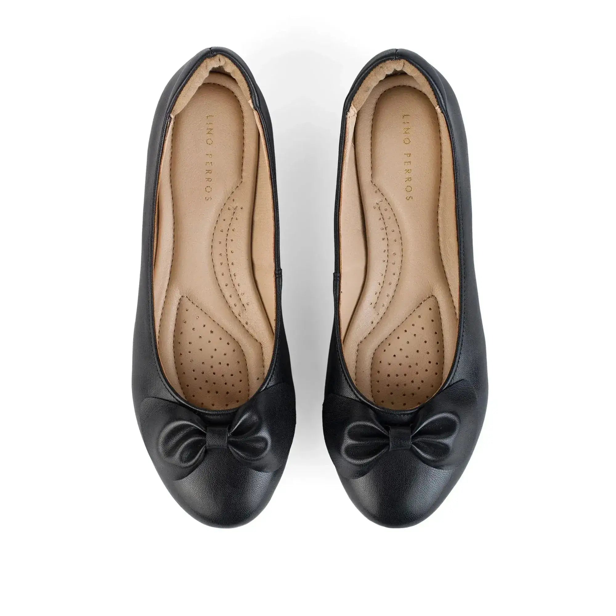 Hepburn Ballet Jet Black Flats - Lino Perros