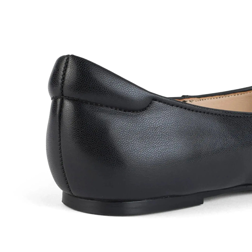 Hepburn Ballet Jet Black Flats - Lino Perros