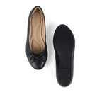 Hepburn Ballet Jet Black Flats - Lino Perros