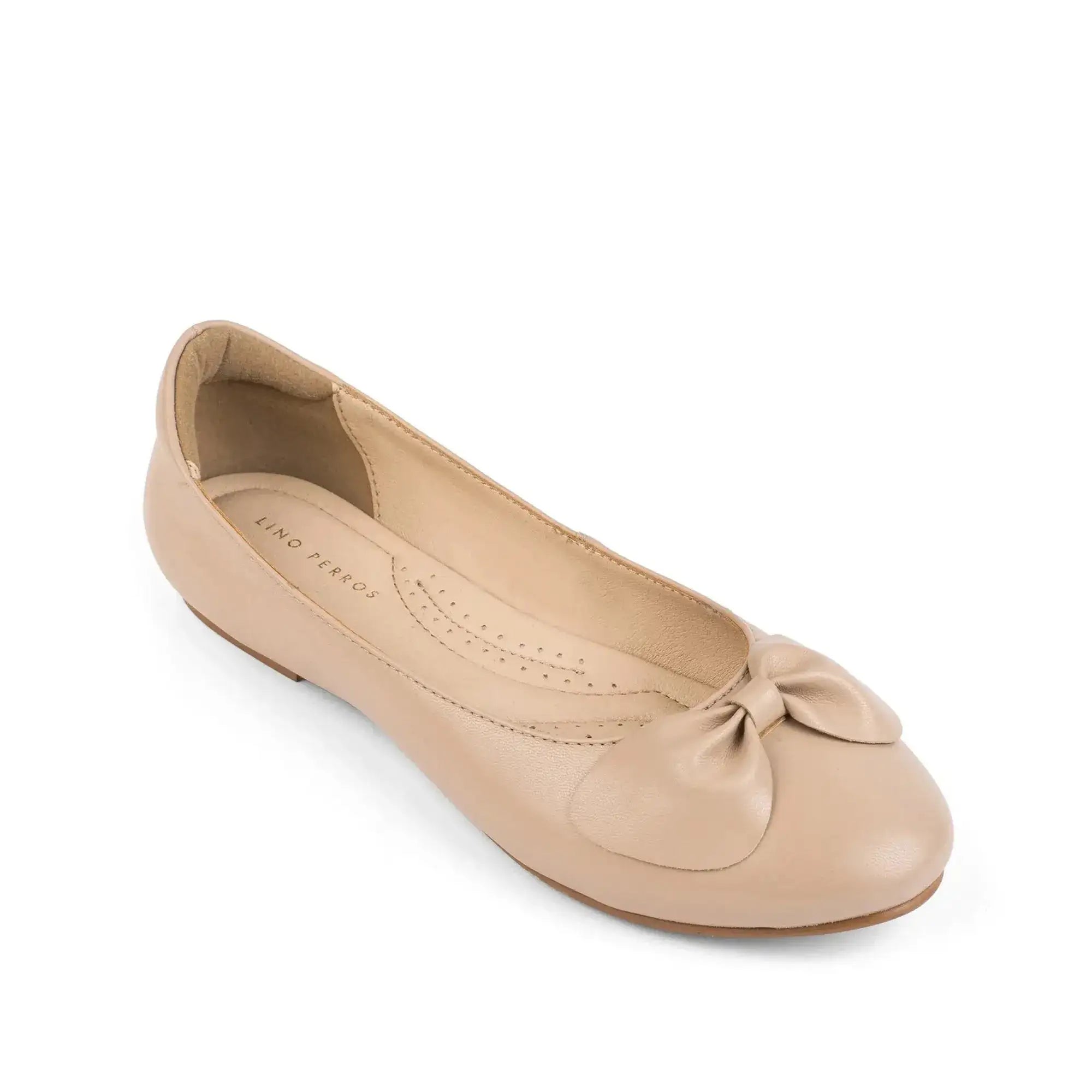 Hepburn Ballet Soft Beige Flats - Lino Perros