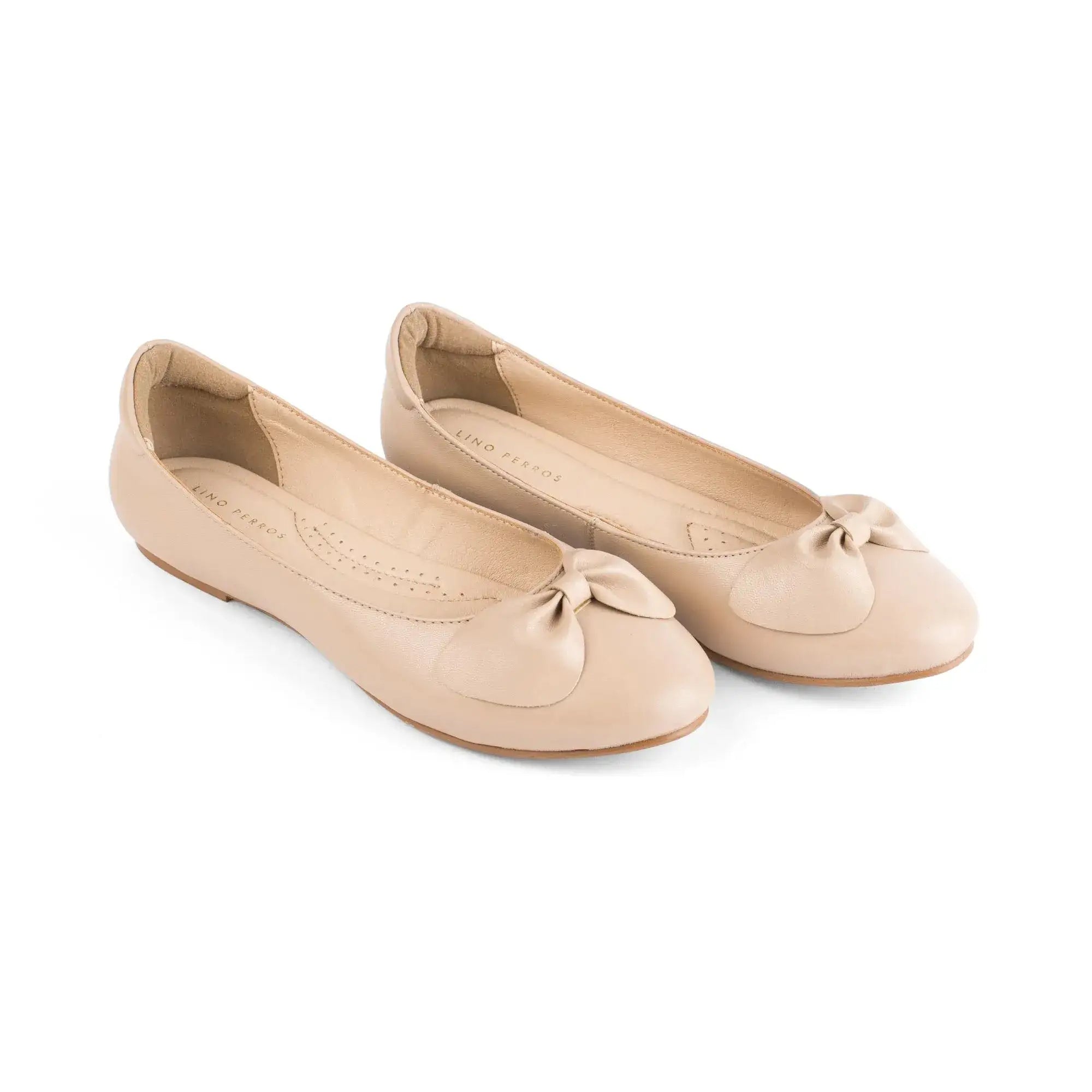 Hepburn Ballet Soft Beige Flats - Lino Perros