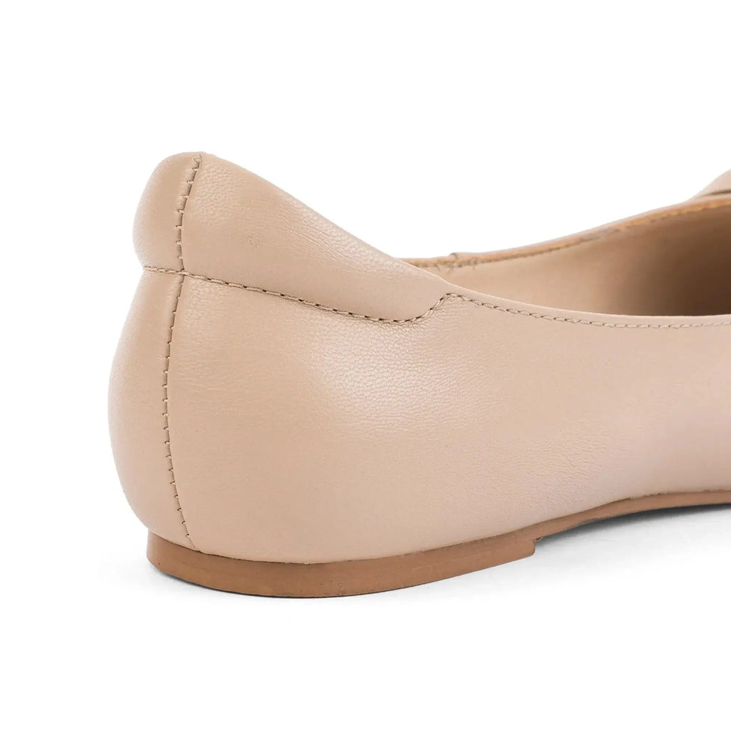 Hepburn Ballet Soft Beige Flats - Lino Perros