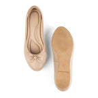 Hepburn Ballet Soft Beige Flats - Lino Perros