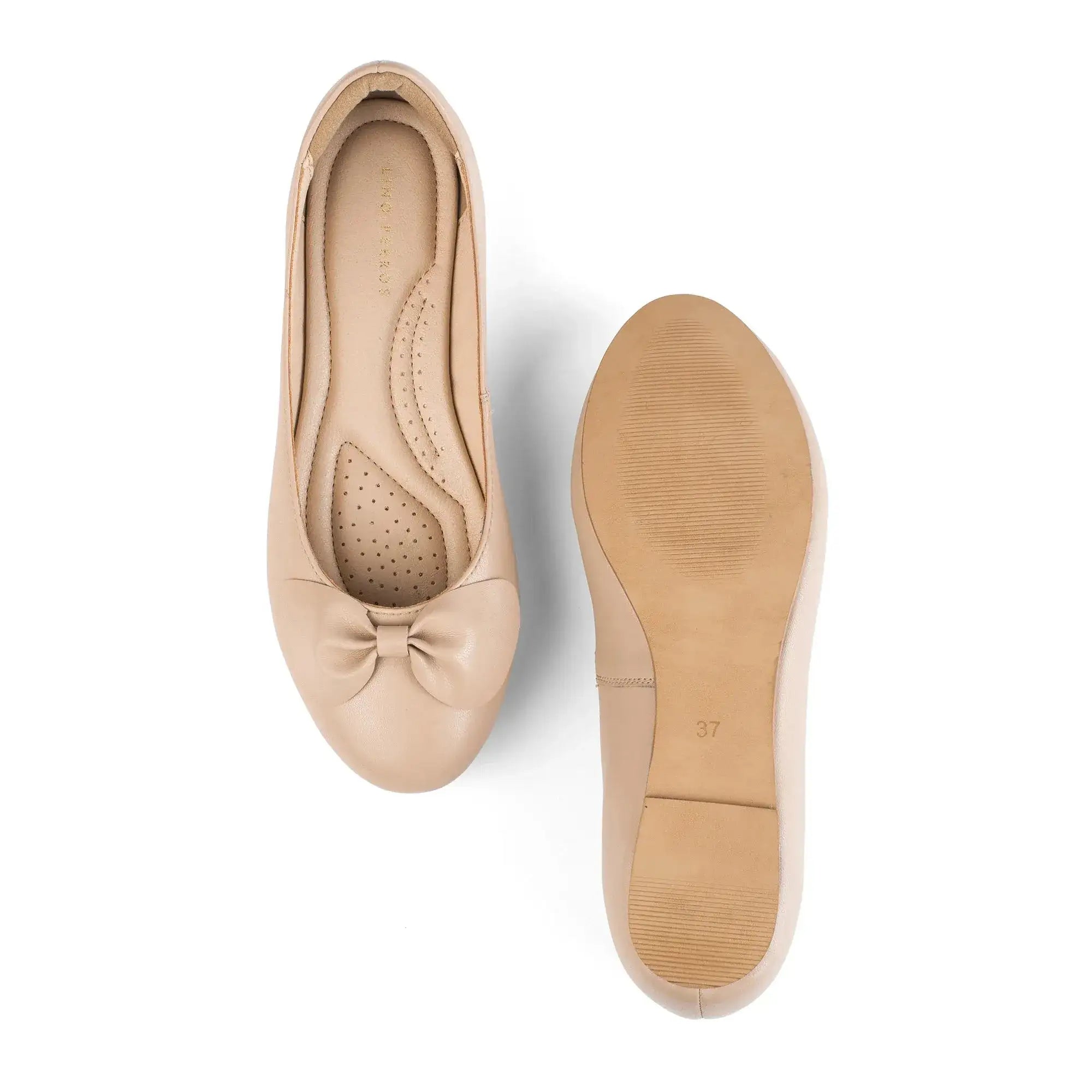 Hepburn Ballet Soft Beige Flats - Lino Perros
