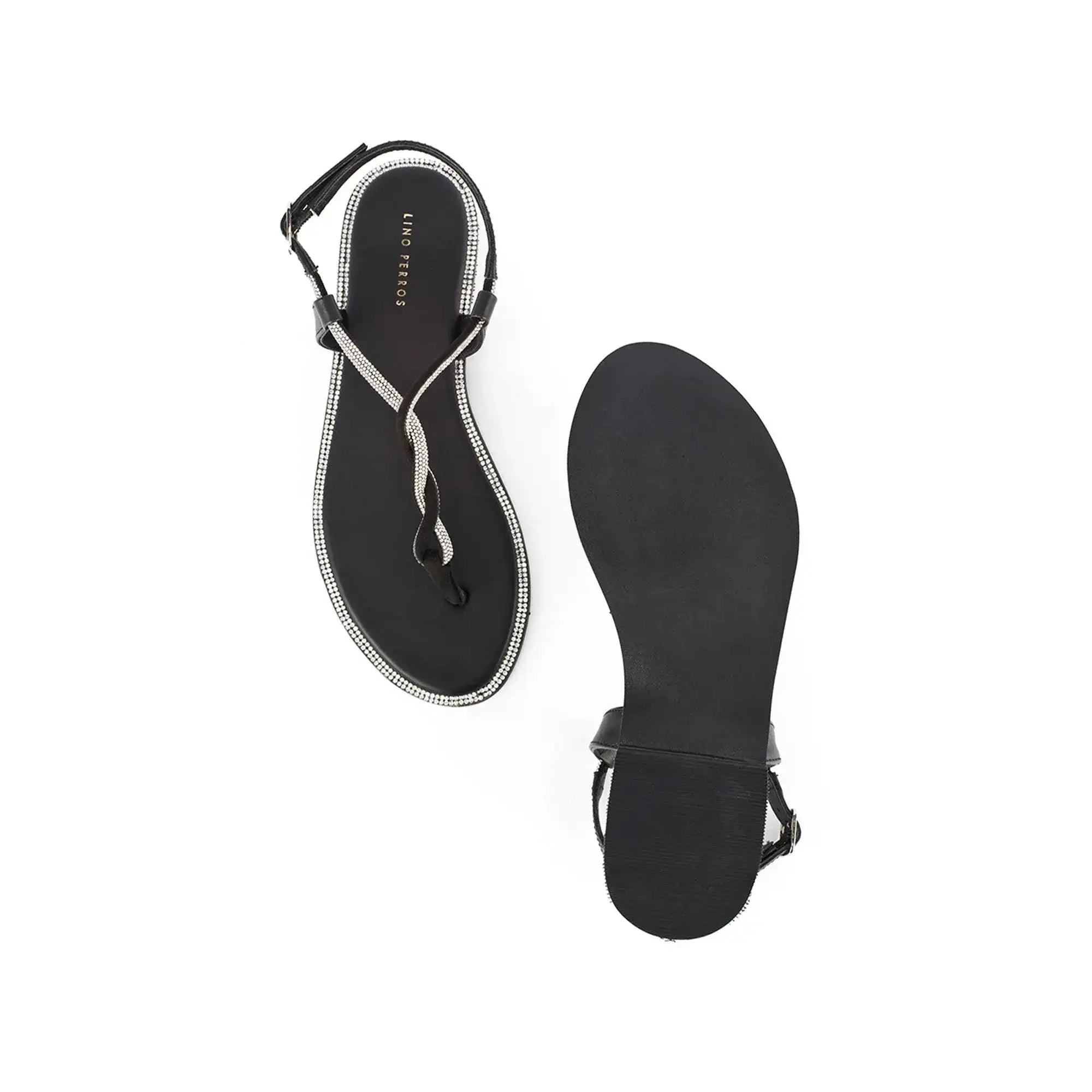 Mary Poise Black Flats - Lino Perros