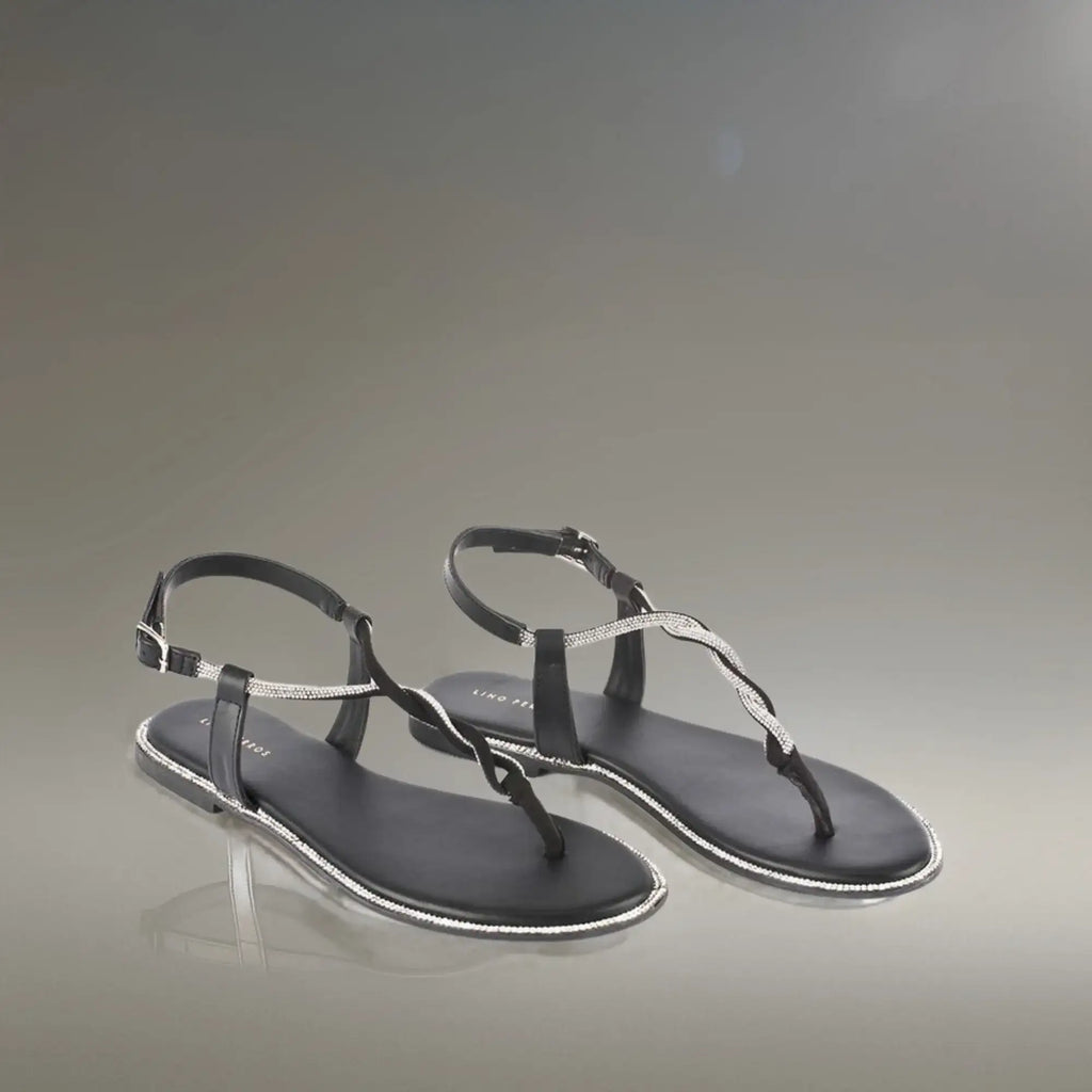 Mary Poise Black Flats - Lino Perros
