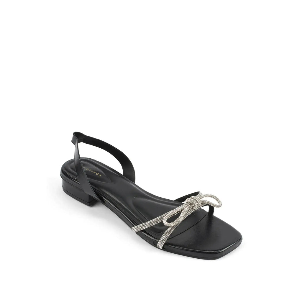 Victoria Flash Black Flats - Lino Perros
