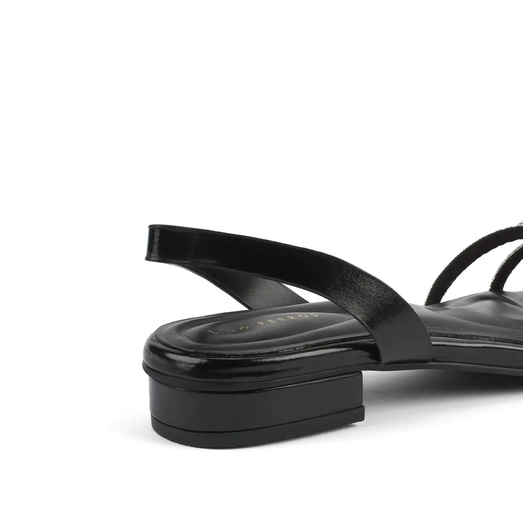 Victoria Flash Black Flats - Lino Perros