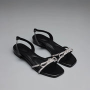 Victoria Flash Black Flats