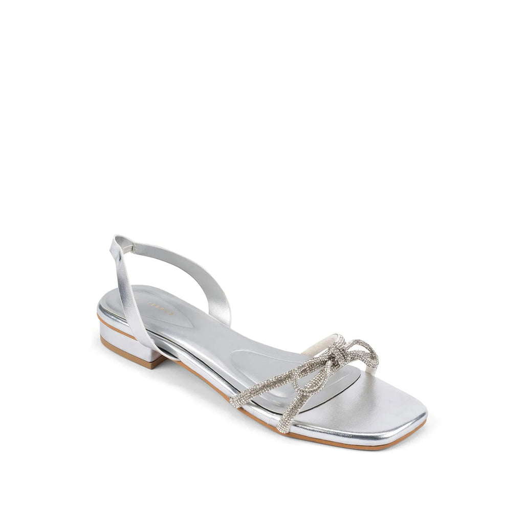 Victoria Flash Silver Flats - Lino Perros