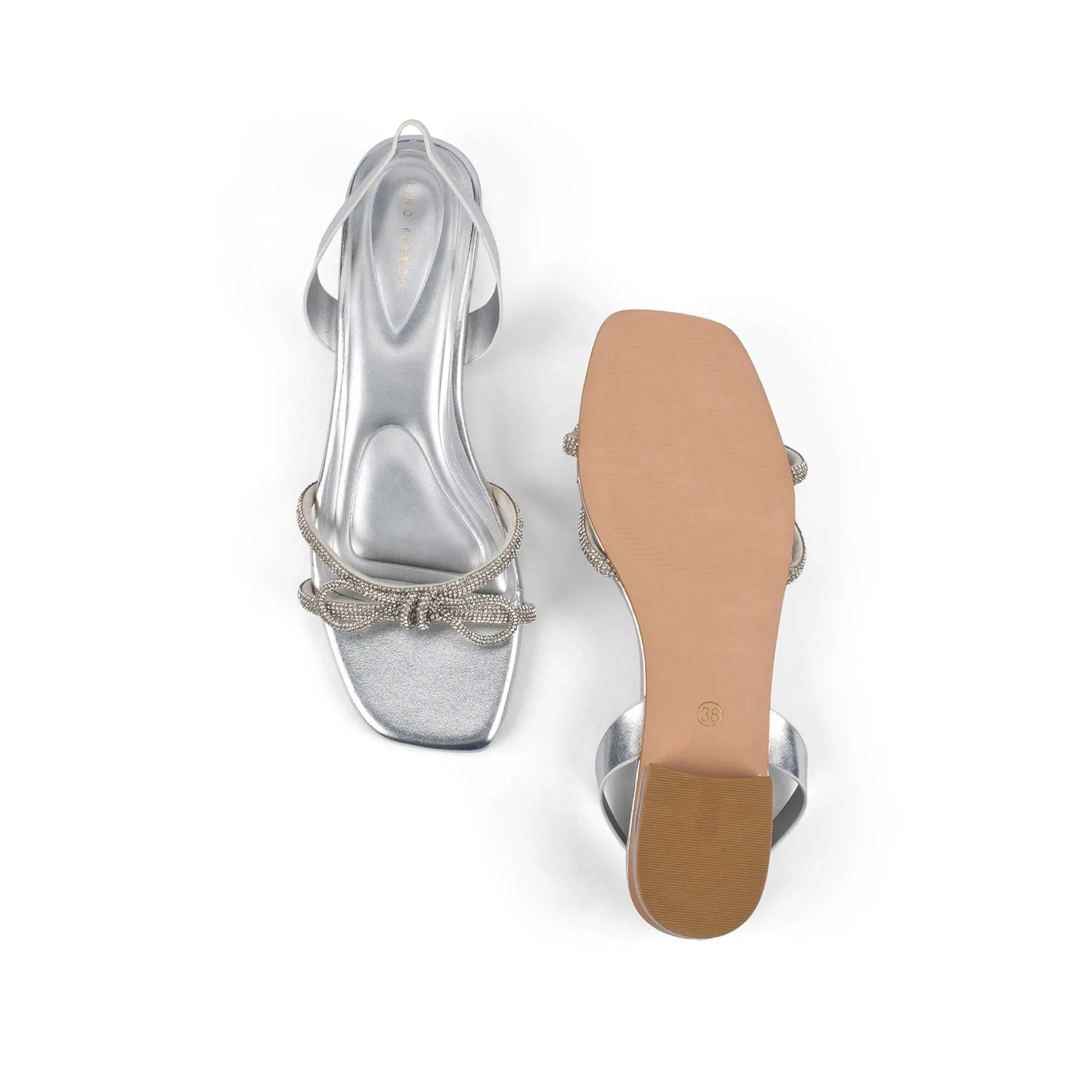 Victoria Flash Silver Flats - Lino Perros