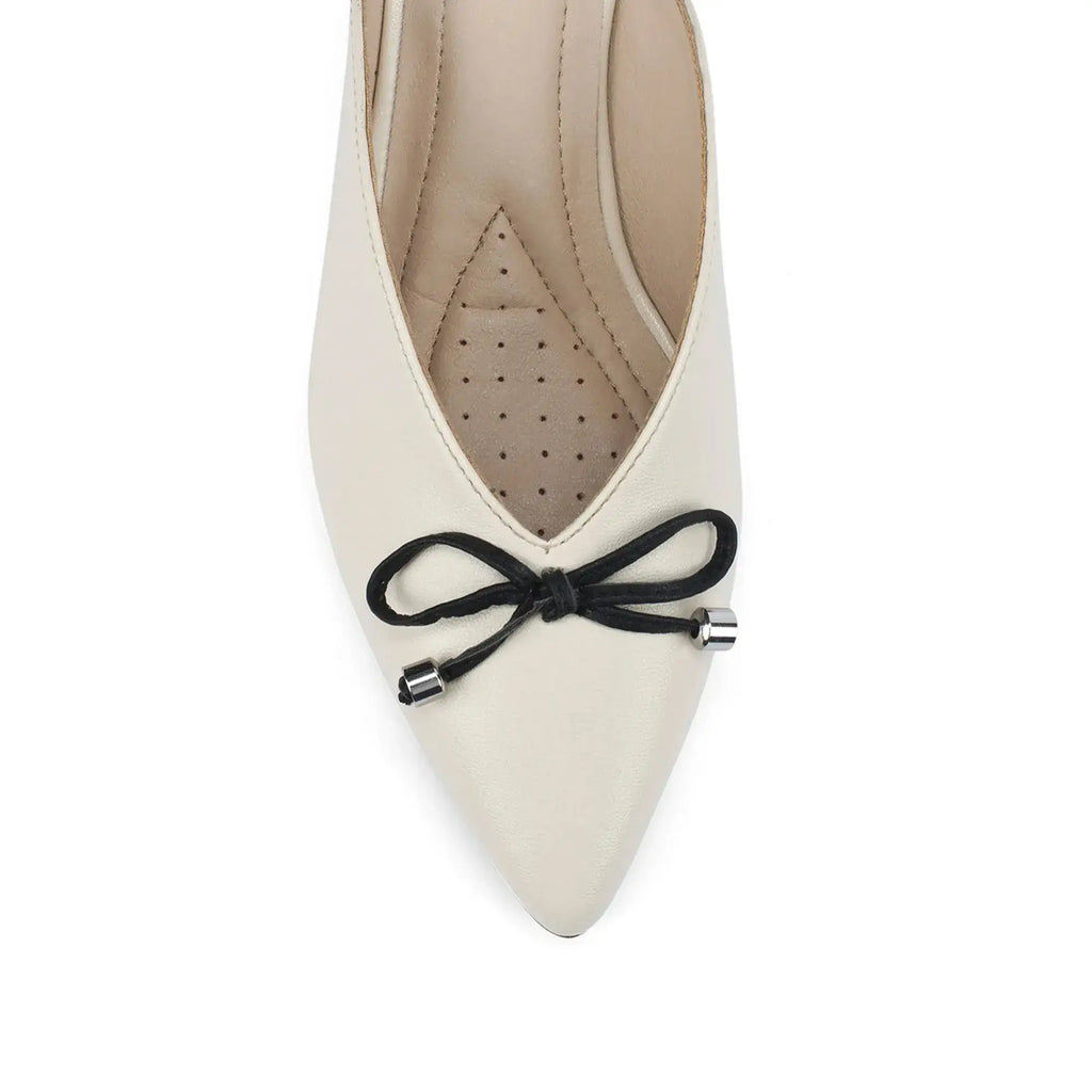 Hepburn Icon Beige Heels - Lino Perros