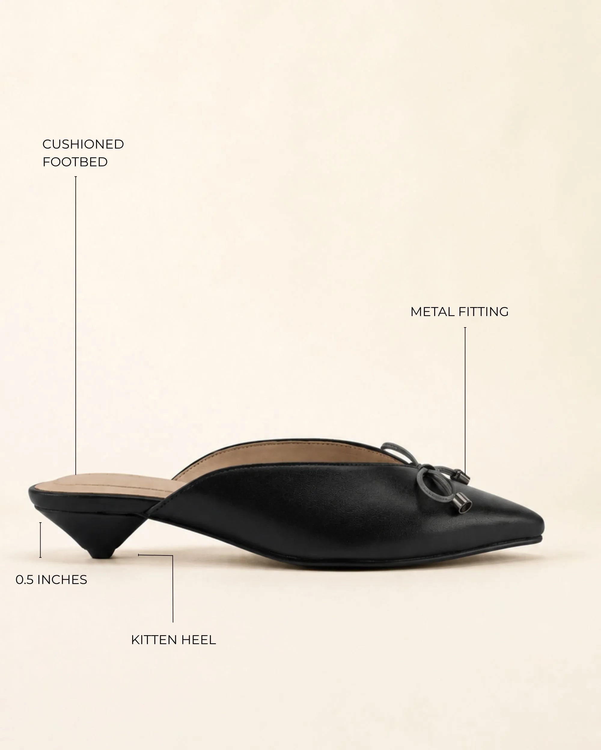 Hepburn Icon Black Heels - Lino Perros